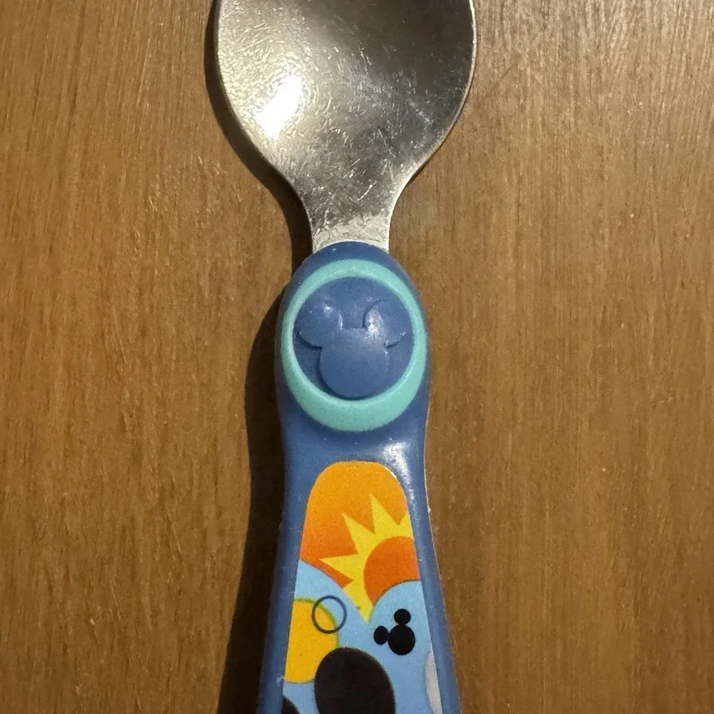 Disney Mickey Spoon -‎ Tomy The First Years - Children's Cutlery Utensils Blue
